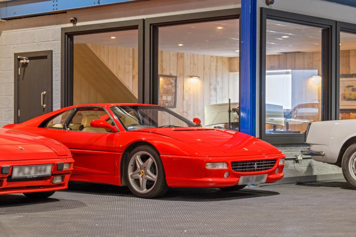 Ferrari F355 parked outside the facility office